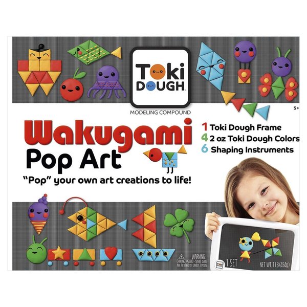 Knetform-Set Toki Dough Wakugami Pop Art Kreativ Knete (11-tlg)
