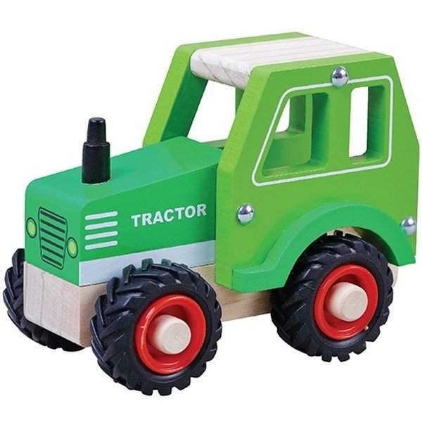 Traktor grün mit Gummireifen