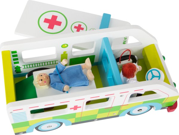 Krankenwagen Spielwelt aus Holz