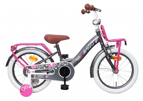 "AMIGO 16 Zoll" Mädchen Fahrrad mit Rücktrittbremse
