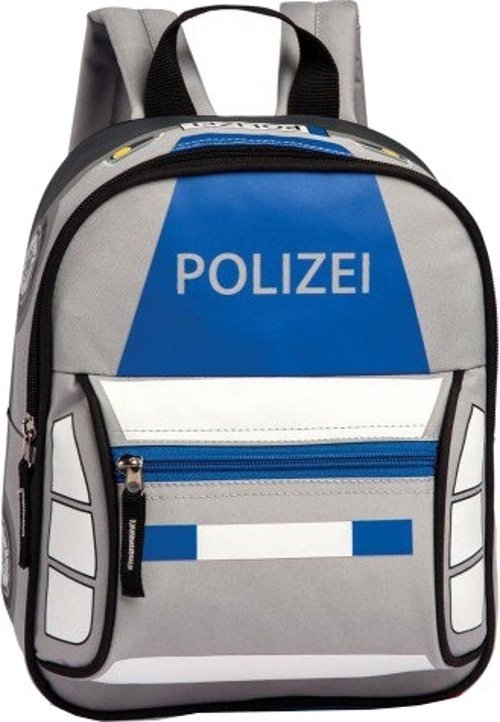 Polizei Rucksack 5,5 Liter grau / blau