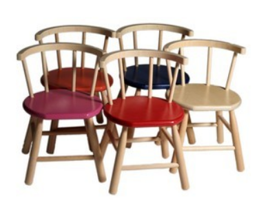 Stuhl mit gebogenem Handlauf verschiedene Farben Kita&Co