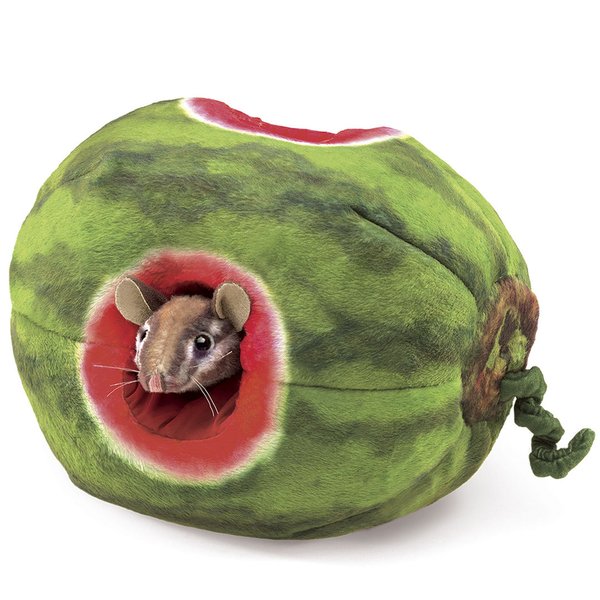 Folkmanis Handpuppe Streifenhörnchen in Melone