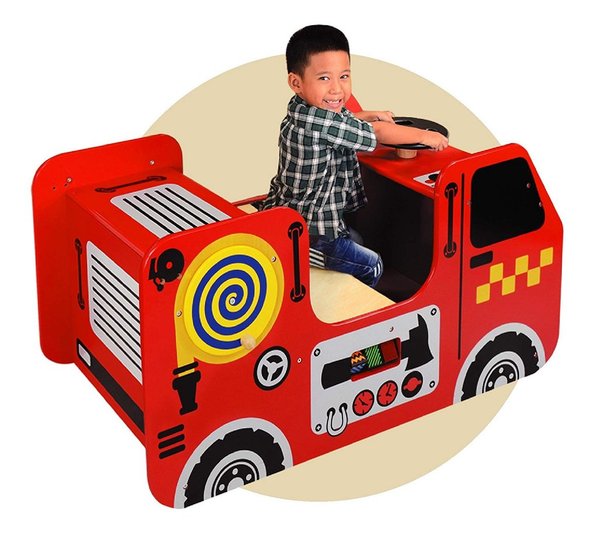 Feuerwehr - Auto XXL Holz Spielstation