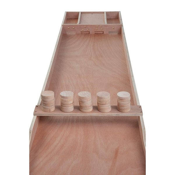 Holz Shuffleboard Spiel 200 x 41 x 7,5 cm