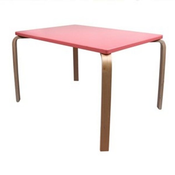Ausstellungsstück  Kinder Holz Tisch rosa 70x45x50