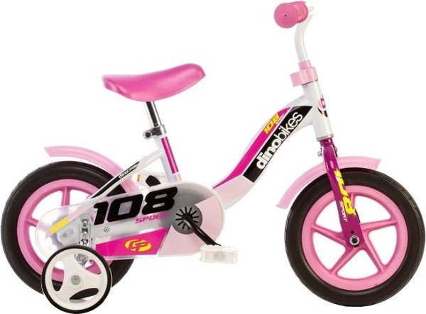 10 Zoll Mädchen Fahrrad weiß / rosa