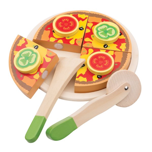 Gemüsepizza schneiden - New Classic Toys