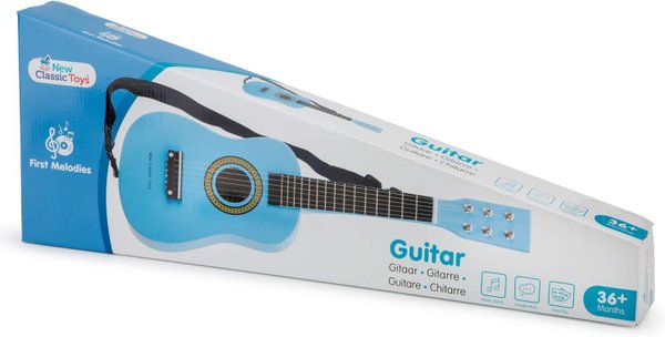 New Classic Toys Musikinstrument  Spielzeug Holzgitarre - Blau