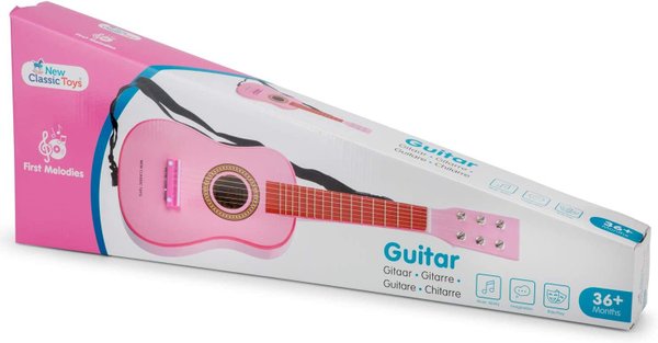New Classic Toys Musikinstrument  Spielzeug Holzgitarre - Rosa