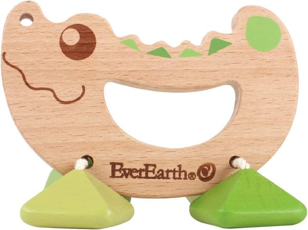 Ever Earth Rassel Spielzeug Krokodil Greifling