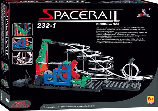 Murmelbahn-Set mechanisch  245 Teile → 9 Meter