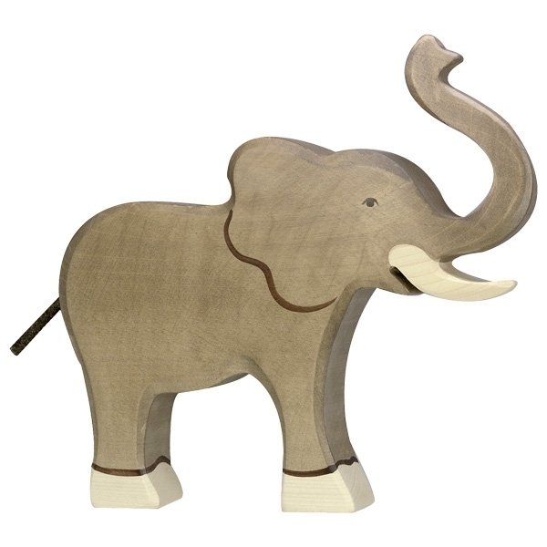 Elefant (Rüssel hoch)