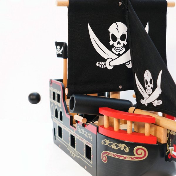 Piratenschiff Spielwelt  aus Holz Barbarossa Piratenschiff
