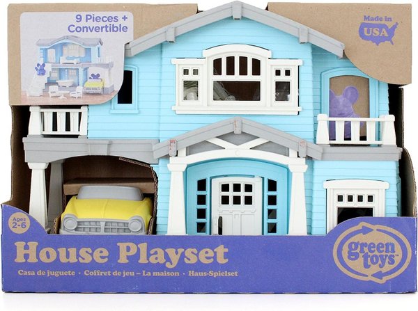 Green Toys Made in USA Spielhaus-Spielset Rollenspielzeug für Kinder 100% recycelt, (10-tlg)